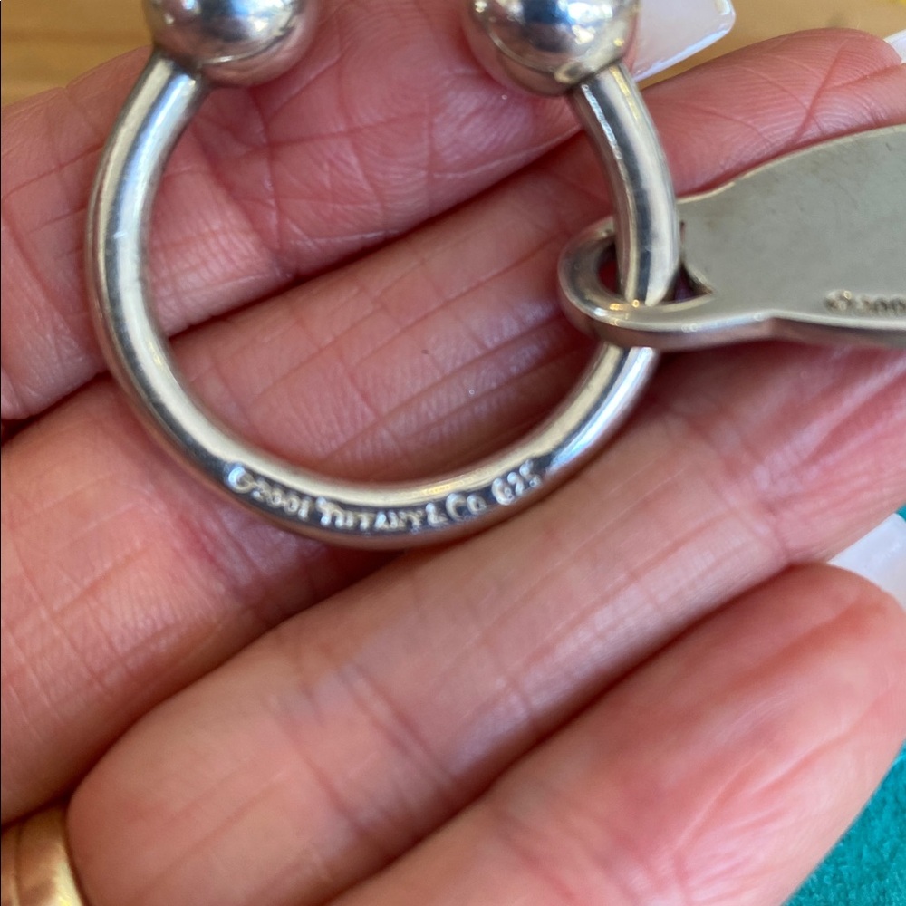 🎉AUTHENTIC TIFFANY STERLING SILVER KEY CHAIN WITH TAG‼️ - Picture 3 of 6